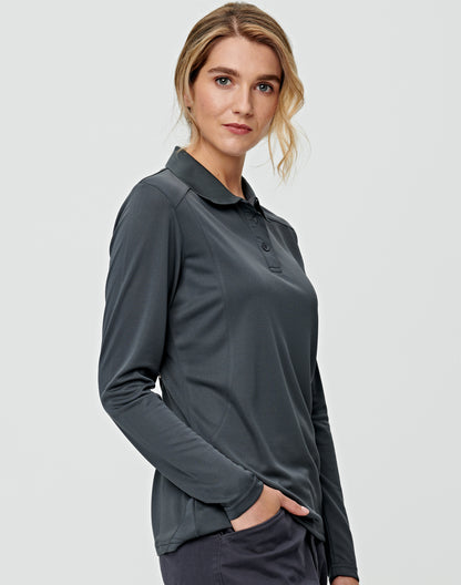 [PS90] Ladies' Bamboo Charcoal L/S Polo