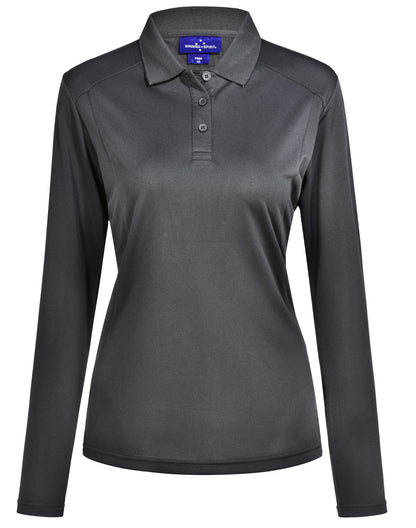 [PS90] Ladies' Bamboo Charcoal L/S Polo