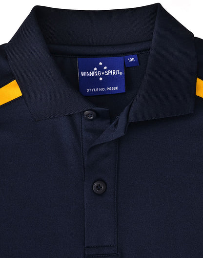 [PS93K] Kids' Sustainable Poly/Cotton Contrast S/S Polo