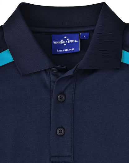 [PS93] Men's Sustainable Poly/Cotton Contrast S/S Polo