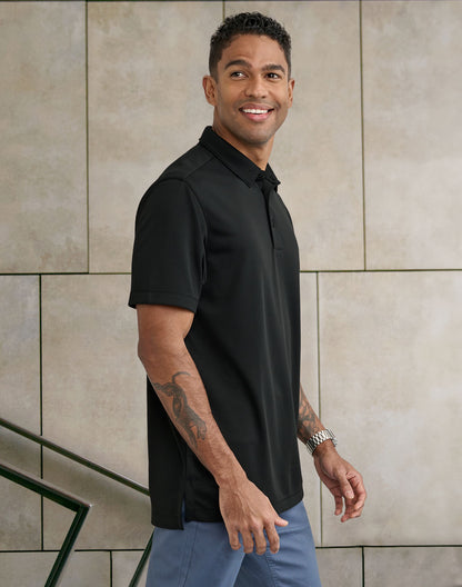 [PS95] Men's Sustainable Jacquard Knit S/S Polo