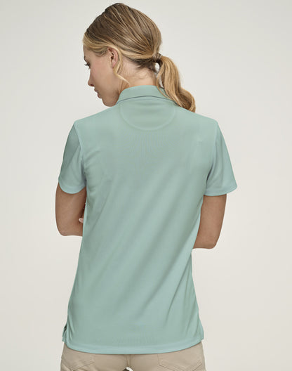[PS96] Ladies' Sustainable Jacquard Knit S/S Polo