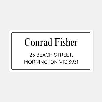 Name and Address Sticker Labels