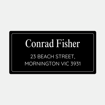 Name and Address Sticker Labels
