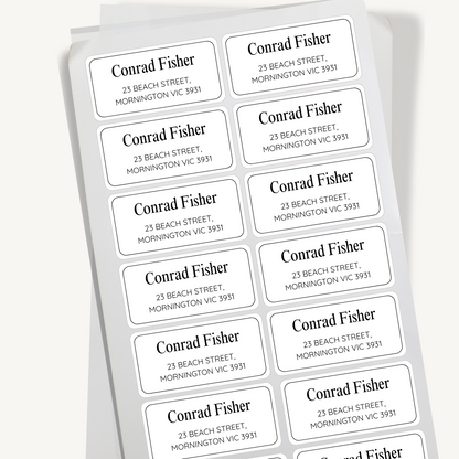 Name and Address Sticker Labels
