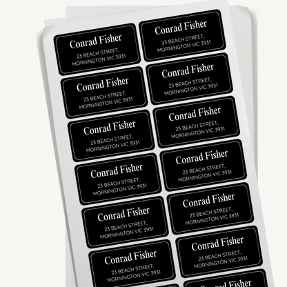 Name and Address Sticker Labels
