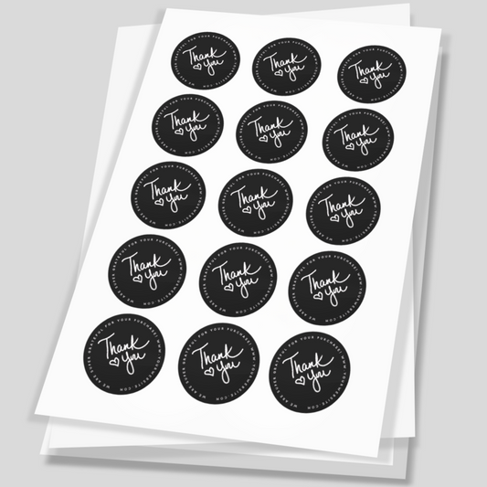 Vinyl Label Sheets (round)
