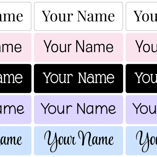Name Stickers (Name Labels)