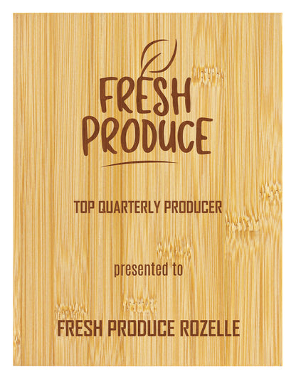 Bamboo Plaque