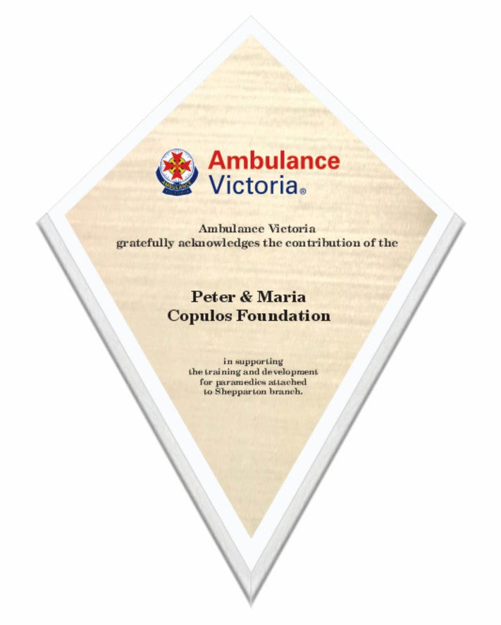 Diamond Acrylic Wall Plaque