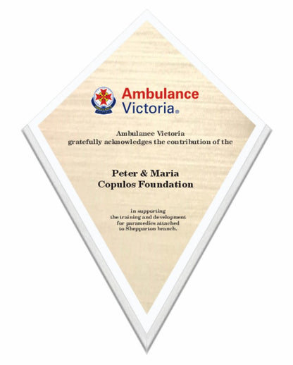 Diamond Acrylic Wall Plaque