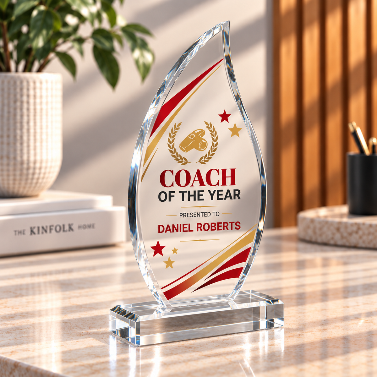 Acrylic Flame Trophy