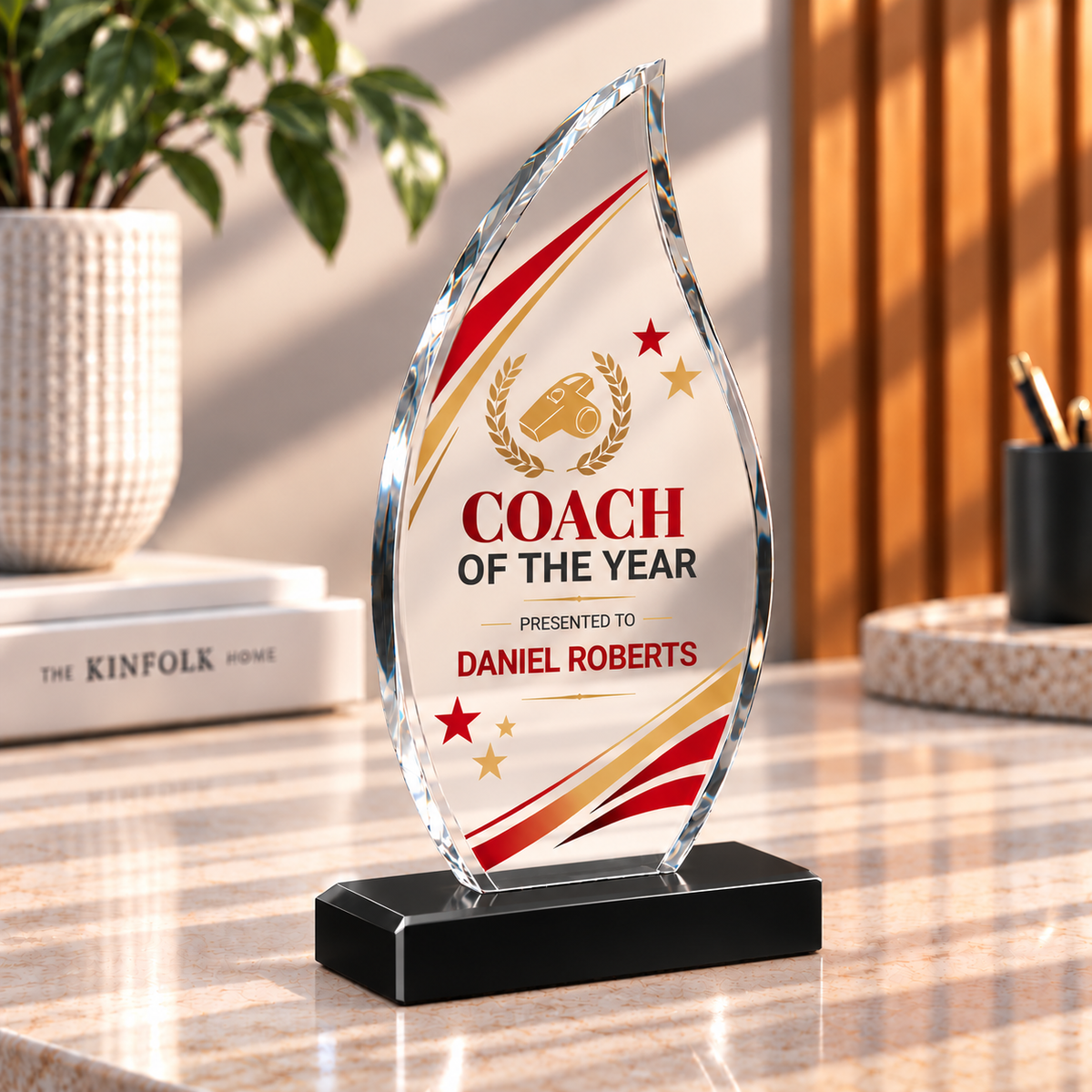 Acrylic Flame Trophy