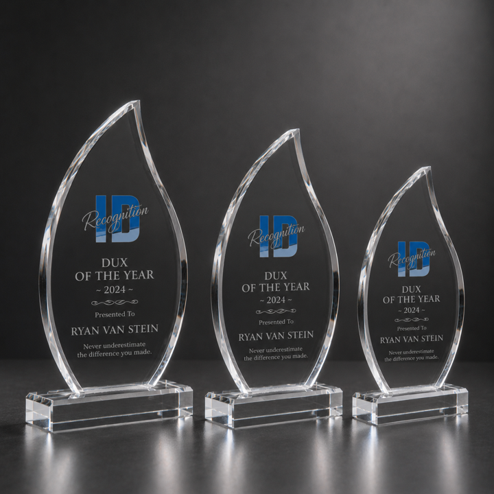 Acrylic Flame Trophy