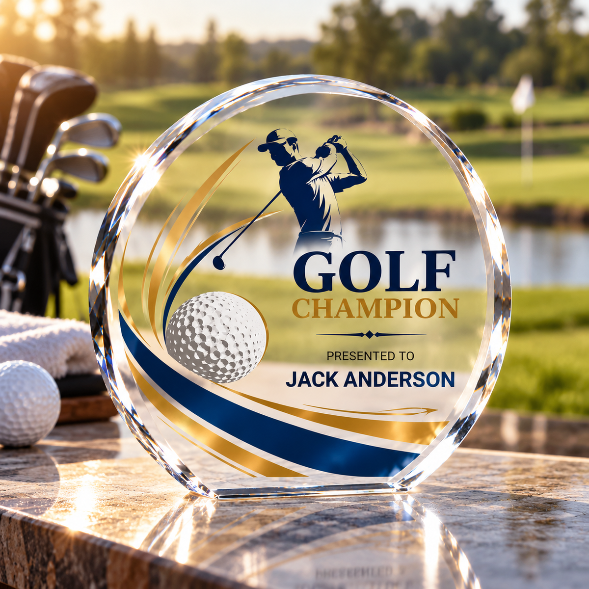 Acrylic Round Trophy