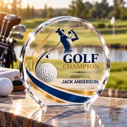 Acrylic Round Trophy
