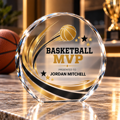 Acrylic Round Trophy