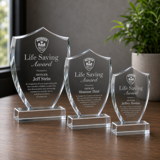 Acrylic Shield Trophy