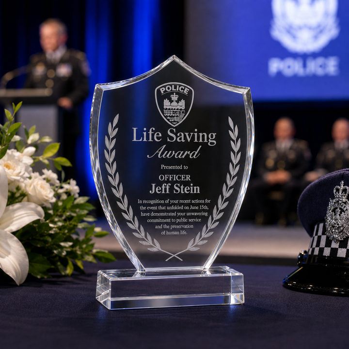 Acrylic Shield Trophy
