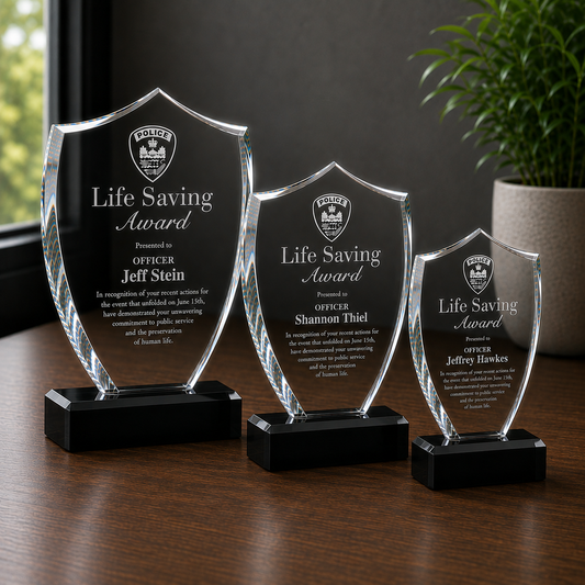 Acrylic Shield Trophy