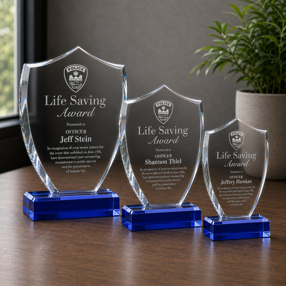 Acrylic Shield Trophy