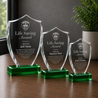 Acrylic Shield Trophy