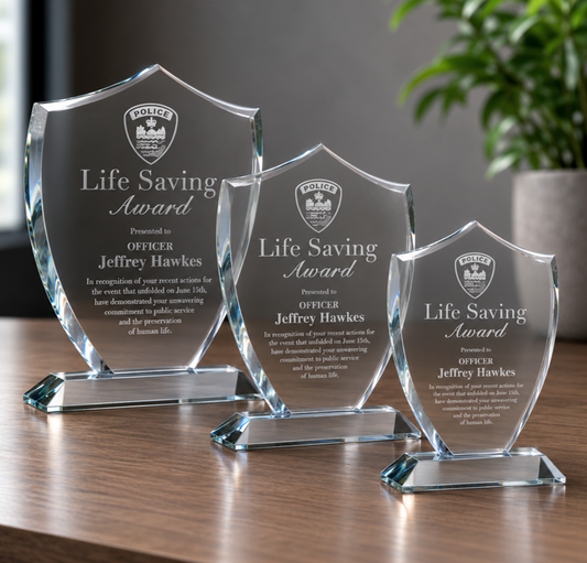 Acrylic Shield Trophy