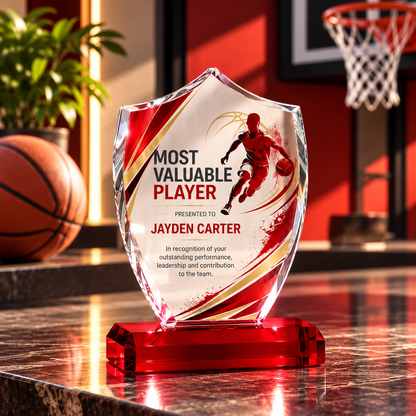Acrylic Shield Trophy