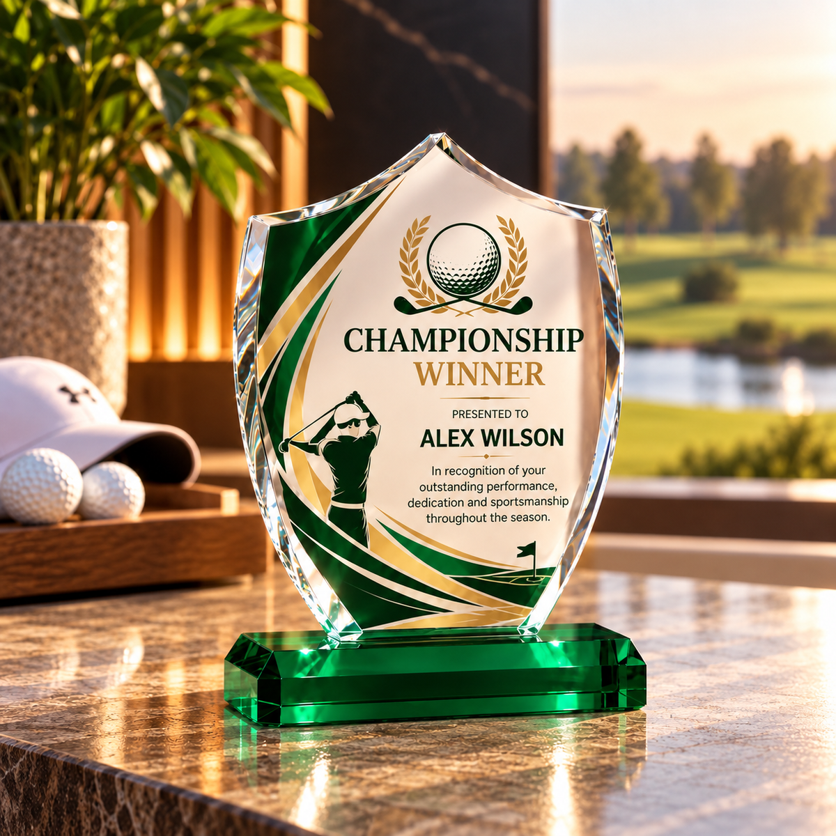 Acrylic Shield Trophy