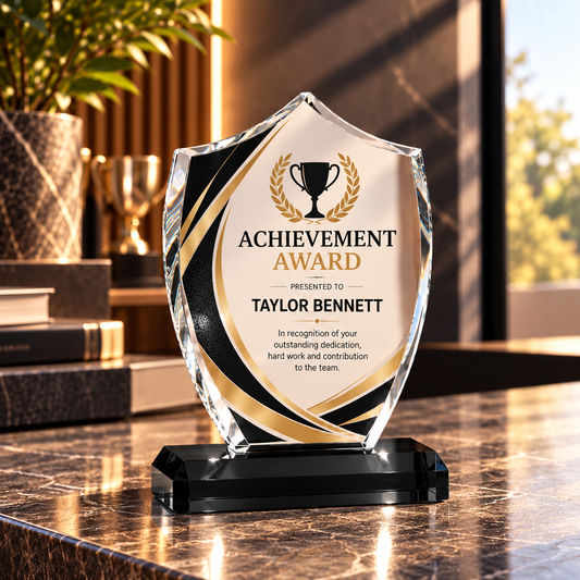 Acrylic Shield Trophy