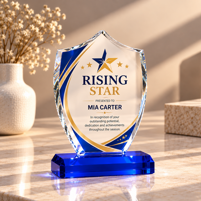 Acrylic Shield Trophy