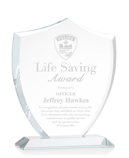 Acrylic Shield Trophy