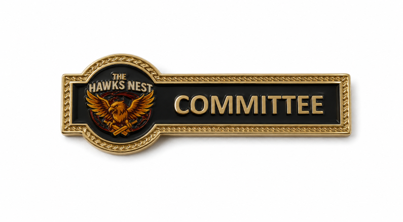 Rectangle and Round Metal Badge 55x19mm available in Gold and Silver