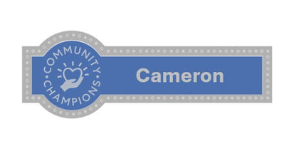 Rectangle and Round Metal Badge 55x19mm available in Gold and Silver