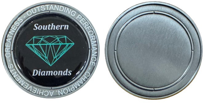 Large Round Antique Coin/Medal with 50mm Recess both sides - 65mm