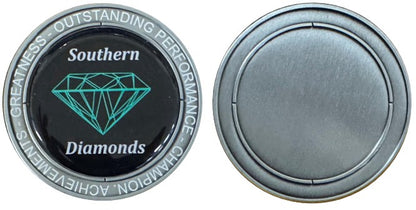 Large Round Antique Coin/Medal with 50mm Recess both sides - 65mm