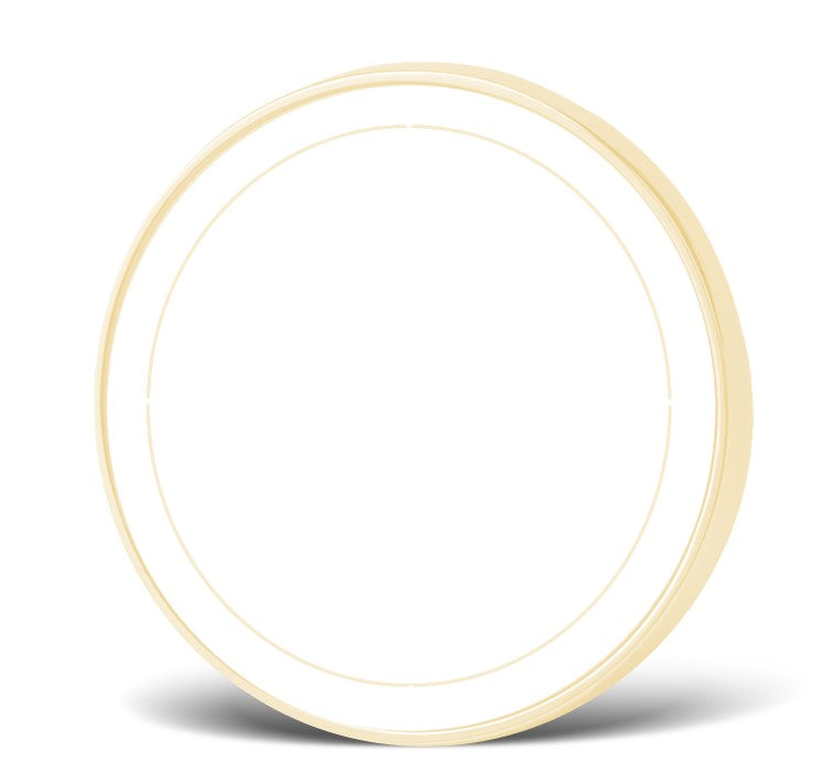 Large Round Coin/Medal with White Enamel - 50mm Recess both sides - 65mm