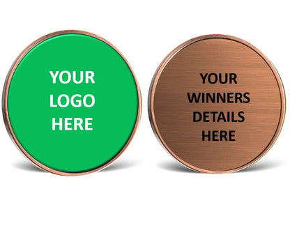 Round Antique Coin/Medal with 50mm Recess both sides - 53mm