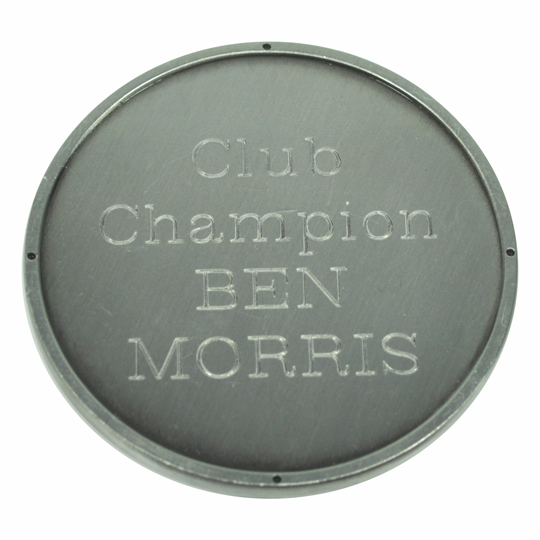 Round Antique Coin/Medal with 50mm Recess both sides - 53mm