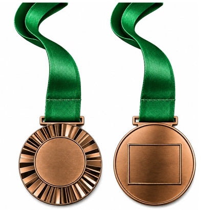 Sunray Medal with Custom Centre and Ribbon