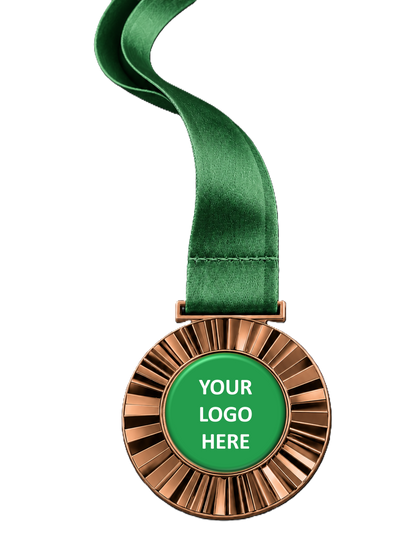 Sunray Medal with Custom Centre and Ribbon