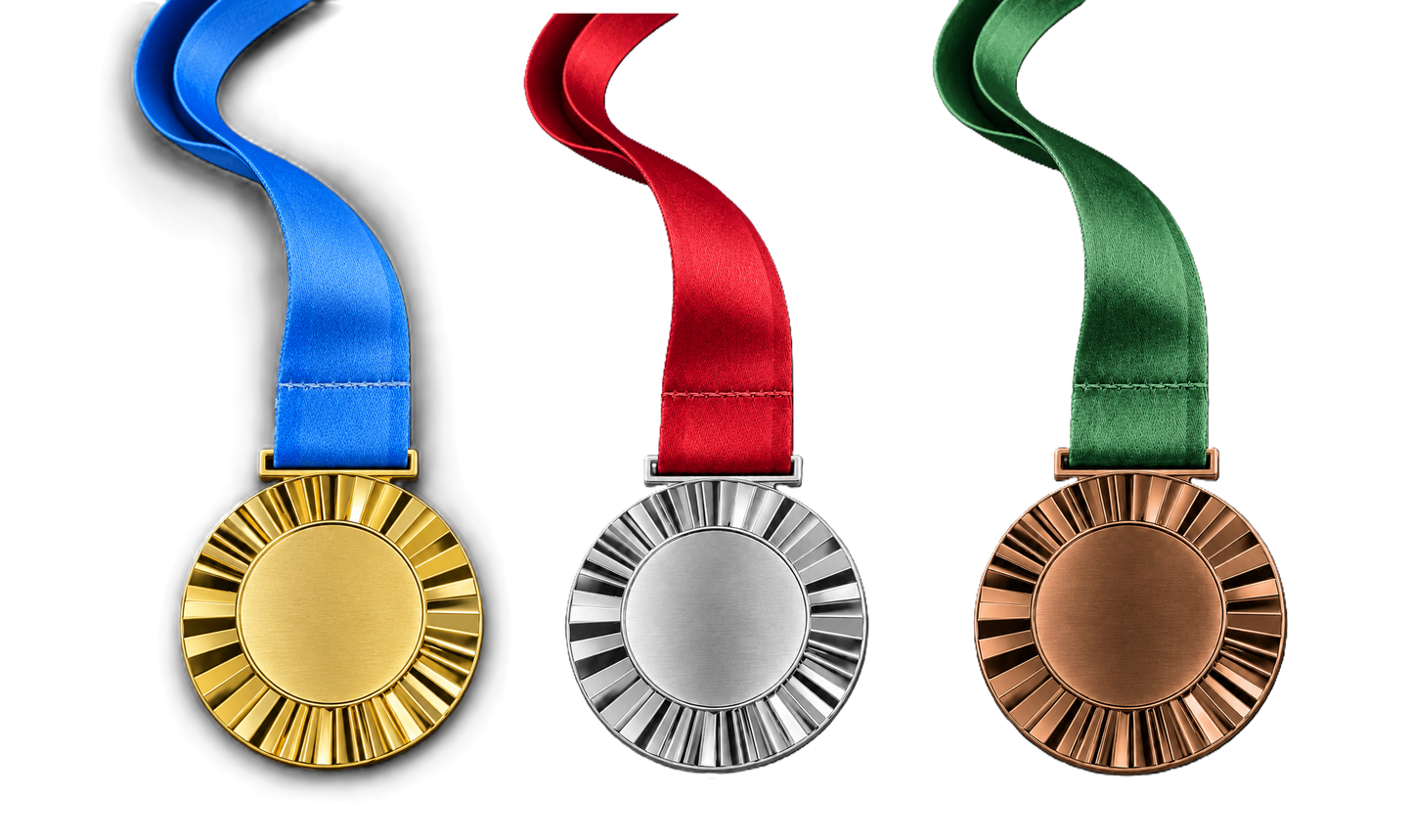 Sunray Medal with Custom Centre and Ribbon