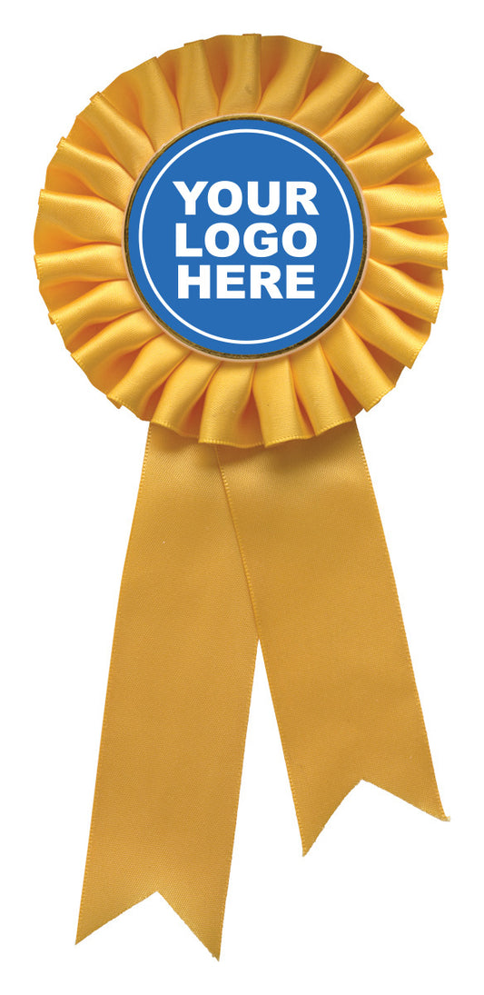 Yellow Rosette w/ Clip