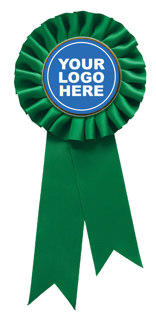 Green Rosette w/ Clip