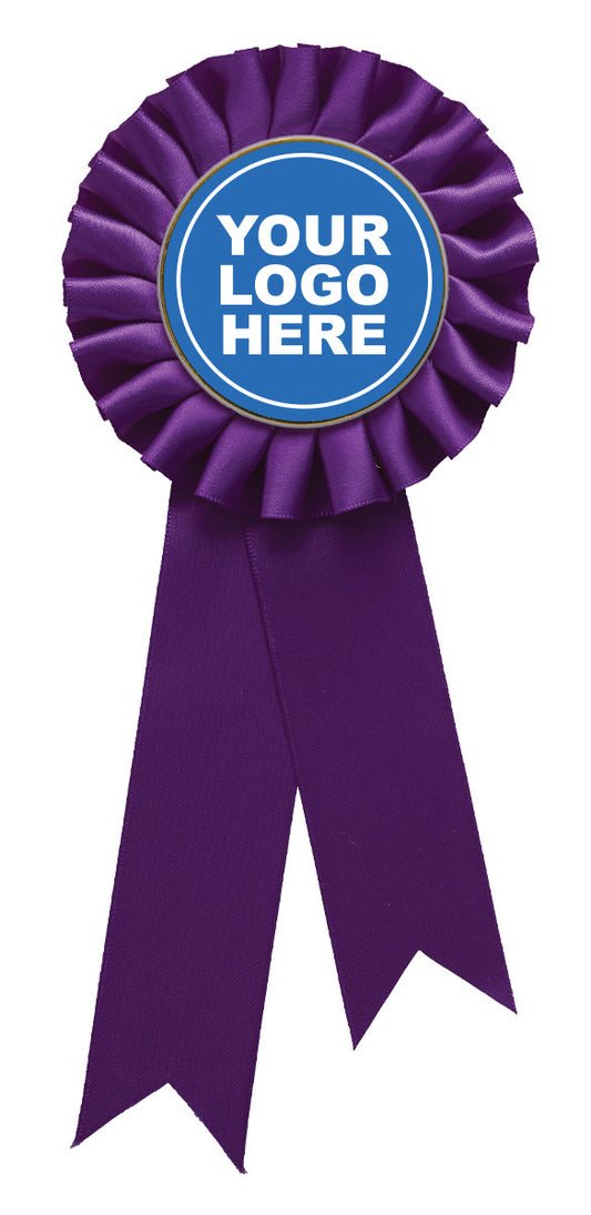 Purple Rosette w/ Clip