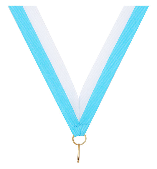 Light Blue / White Ribbon