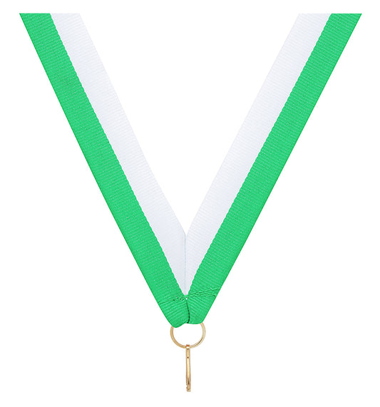 Green / White Ribbon