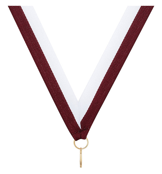 Maroon / White Ribbon