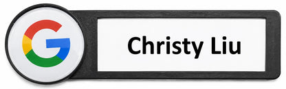 Reusable Name Badge with Dome Logo