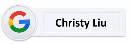Reusable Name Badge with Dome Logo